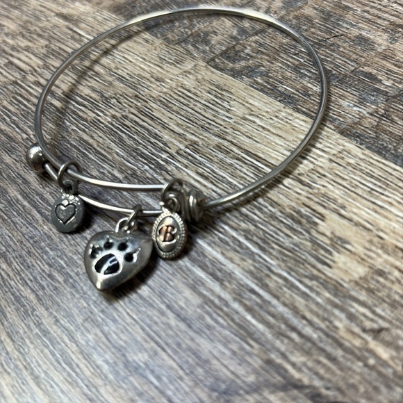 Brighton Silver Charm Bracelet with Heart and Paw Charms - Picture 2 of 5